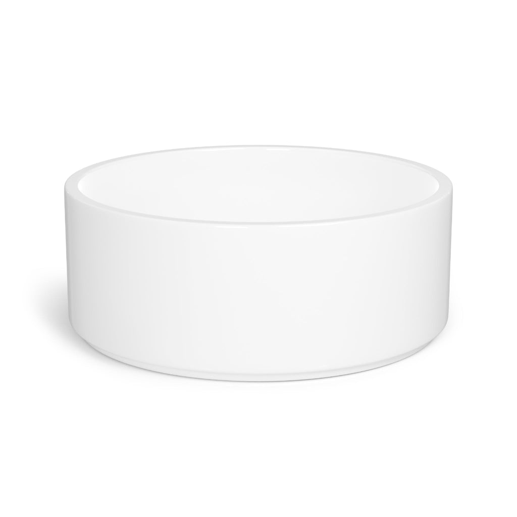Black Ceramic Pet Bowl with Cat Accepted Emblem — Durable Food & Water Dish for Dogs & Cats